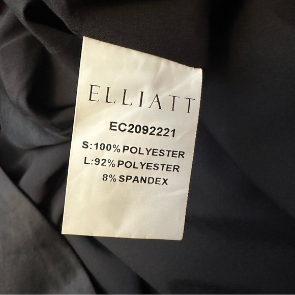 Elliatt Cassini Black Asymmetrical Ruched One Shoulder Dress size M - Picture 9 of 9